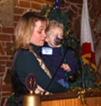 Chris with Cameron (behind mike)